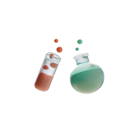 Chemical Reaction  3D Icon