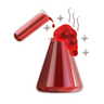 3d chemical reaction logo