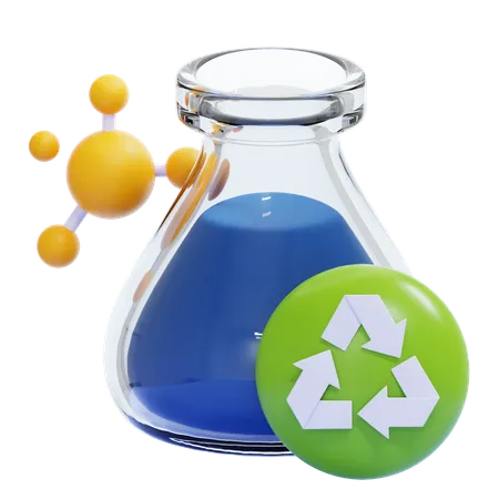 Chemical Recycling  3D Icon