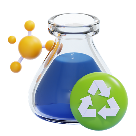 Chemical Recycling  3D Icon