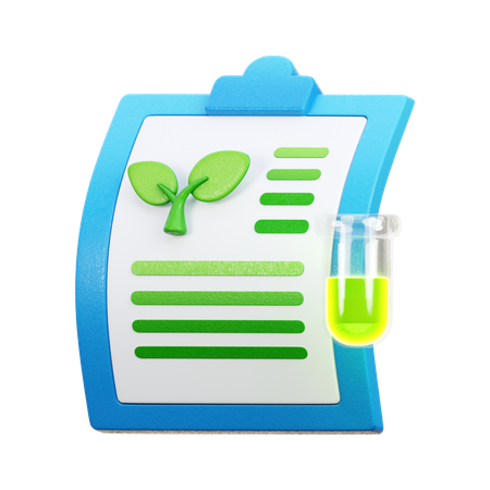 Chemical Report  3D Icon