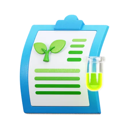 Chemical Report  3D Icon