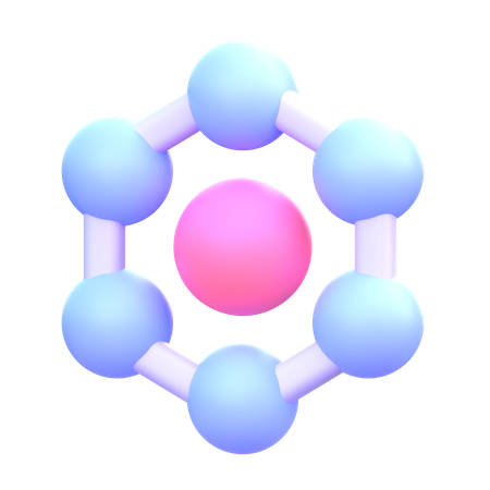 Chemical Structure 3D Icon