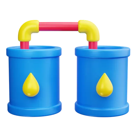 Chemical tank  3D Icon