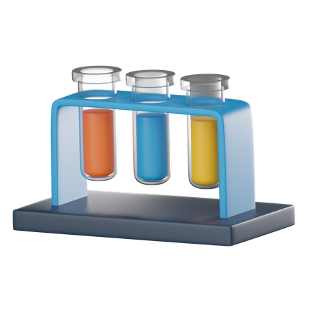 Chemical test tubes  3D Icon