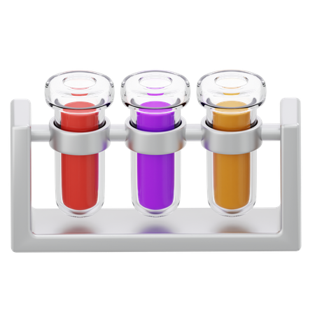 Chemical Test Tubes  3D Icon