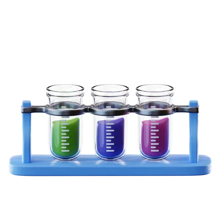 Chemical Test Tubes  3D Icon