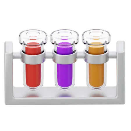 Chemical Test Tubes  3D Icon