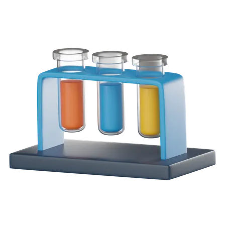 Chemical test tubes  3D Icon