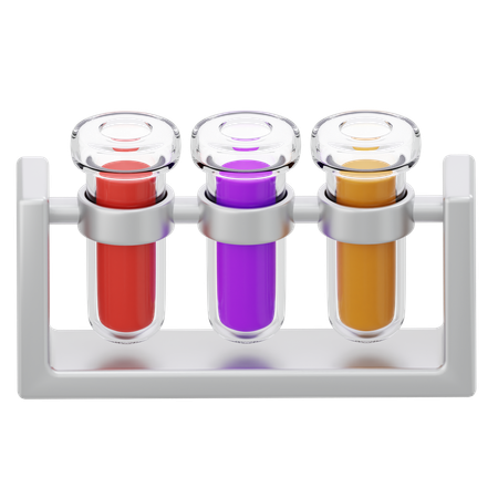 Chemical Test Tubes  3D Icon
