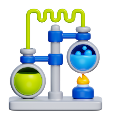 Chemieexperiment  3D Icon