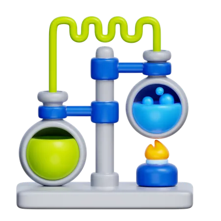 Chemieexperiment  3D Icon