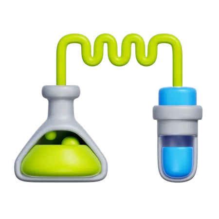 Chemieexperiment  3D Icon