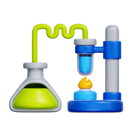 Chemieexperiment  3D Icon