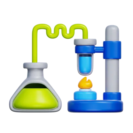 Chemieexperiment  3D Icon