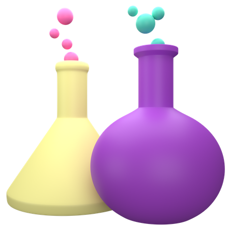 Chemieexperiment  3D Icon