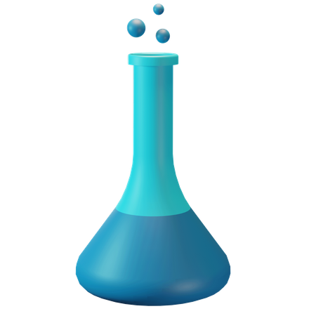 Chemie-Flasche  3D Illustration