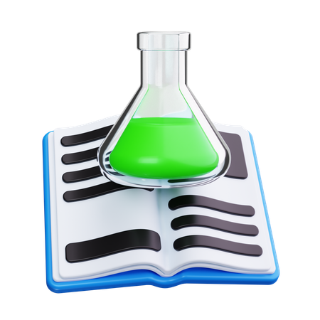 Chemiebuch  3D Icon