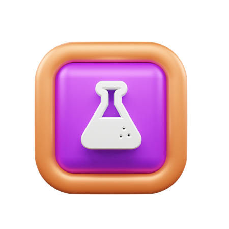 Chemische Flasche  3D Icon