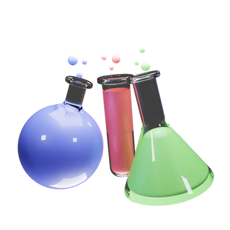 Chemische Flasche  3D Illustration