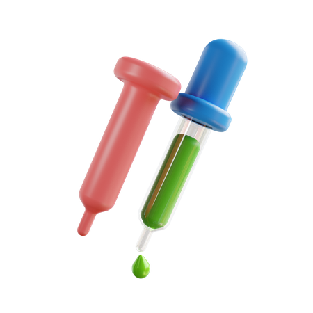 Chemische Pipette  3D Illustration