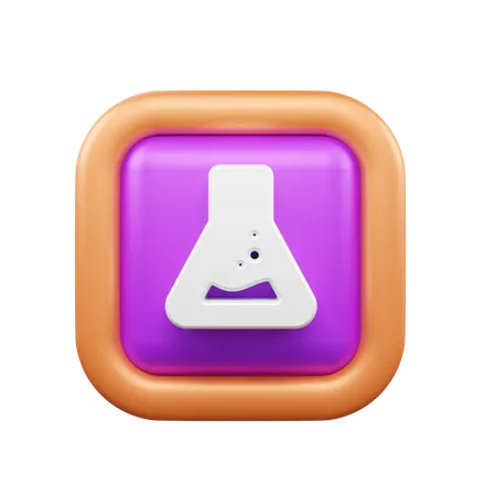 Chemische Flasche  3D Icon