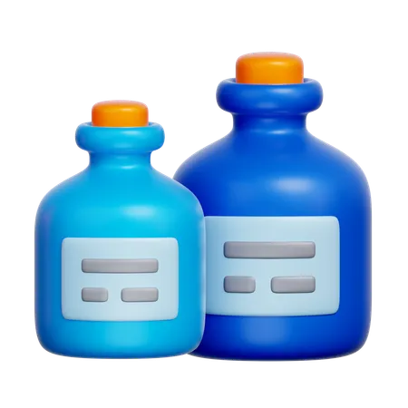 Chemische Flasche  3D Icon