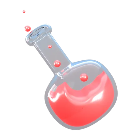 Chemische Flasche  3D Illustration