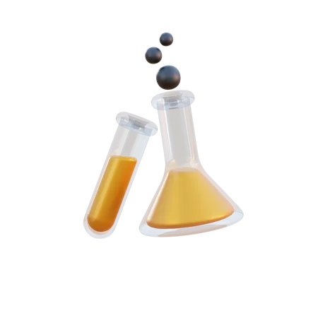 Chemische Flasche  3D Illustration