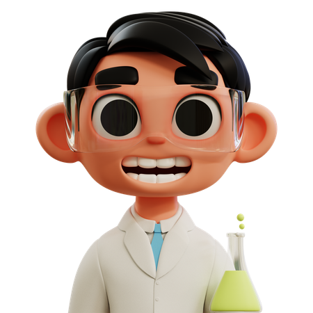 Chemiker  3D Icon