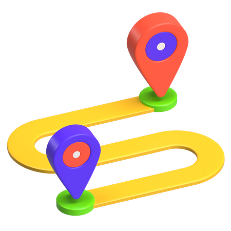 Chemin de navigation  3D Icon