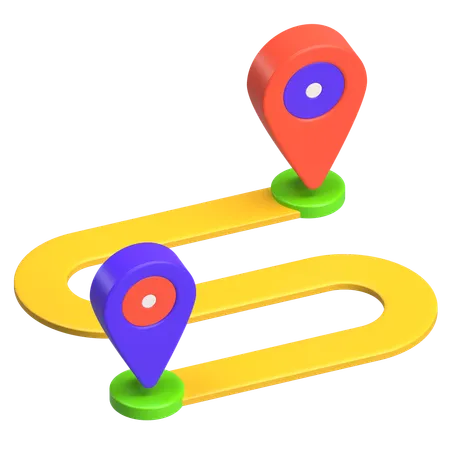 Chemin de navigation  3D Icon