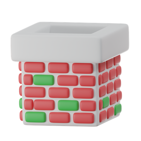 Cheminée  3D Icon