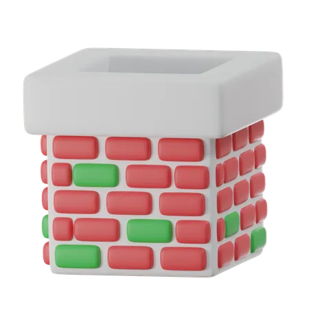 Cheminée  3D Icon