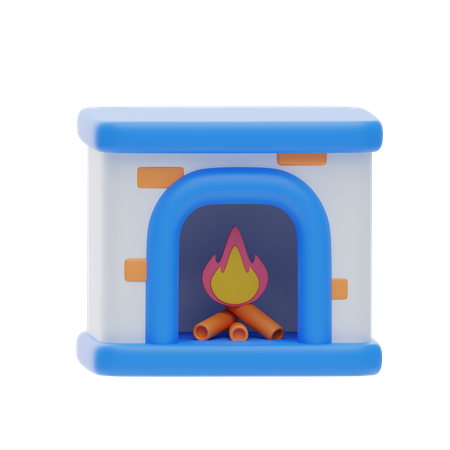 Cheminée  3D Icon