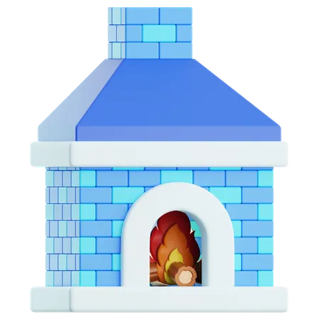 Cheminée  3D Icon