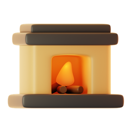 Cheminée  3D Icon