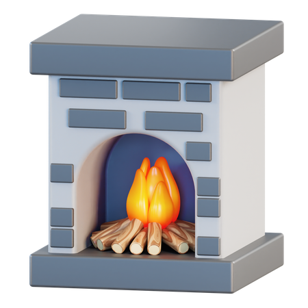 Cheminée  3D Icon