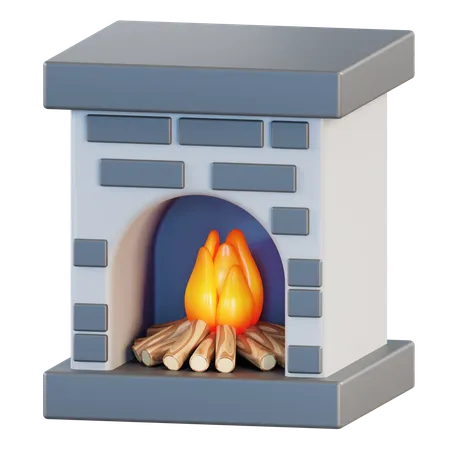 Cheminée  3D Icon