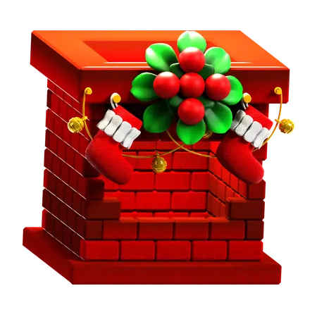 Cheminée  3D Icon