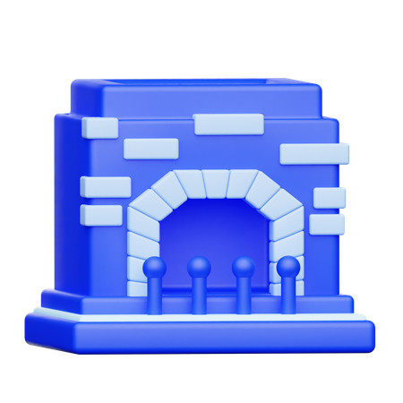 Cheminée  3D Icon