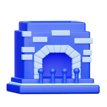 Cheminée  3D Icon