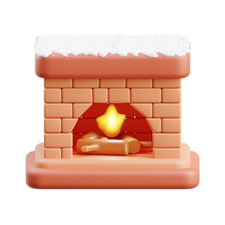 Cheminée  3D Icon