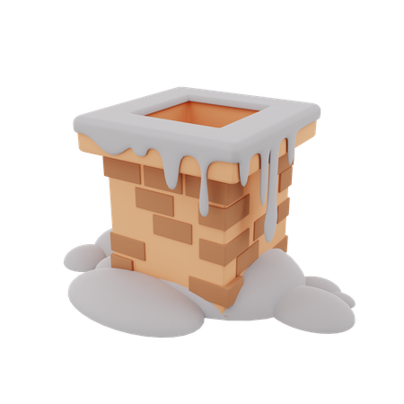 Cheminée  3D Icon