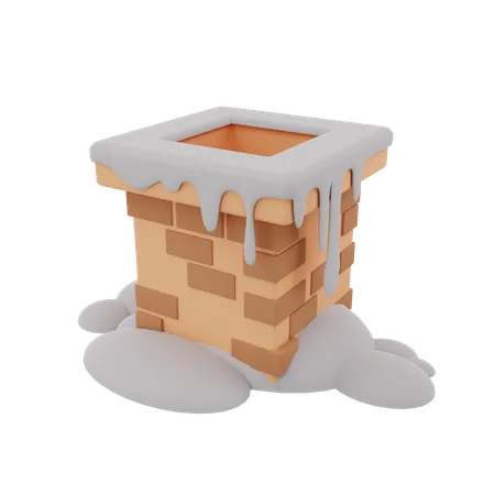 Cheminée  3D Icon