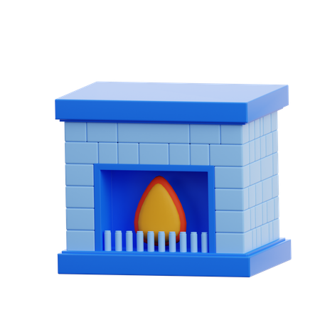 Cheminée  3D Icon