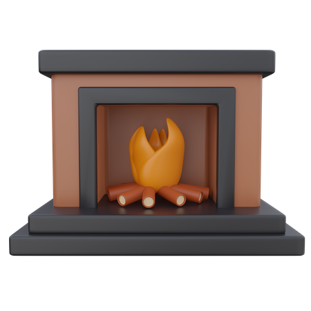 Cheminée  3D Icon