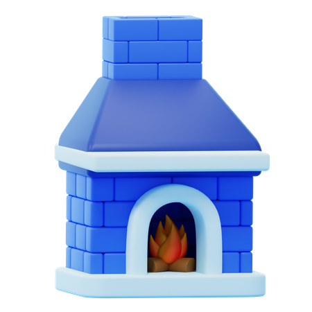 Cheminée  3D Icon