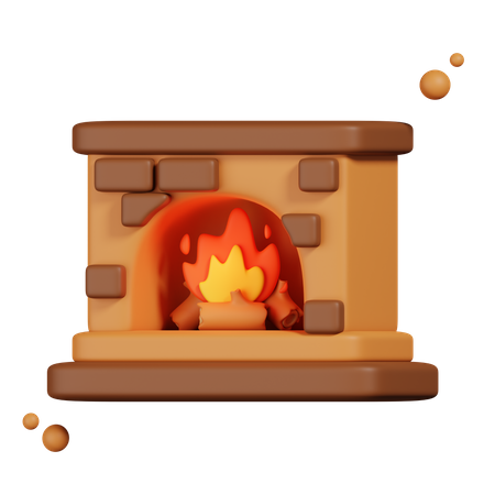 Cheminée  3D Icon