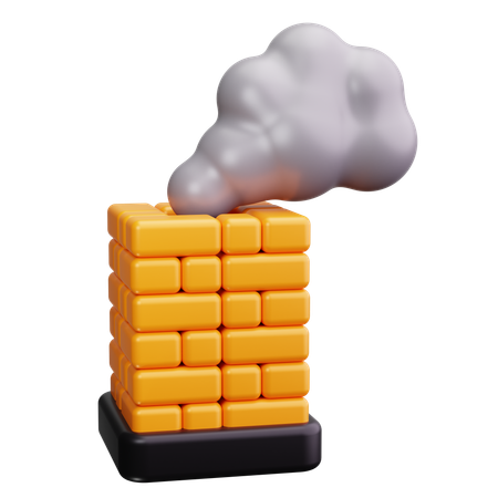 Fumée de cheminée  3D Icon